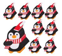 Christmas Candy Holder Cards - 50pcs Paper Lollipop Wrapping Tags, Holiday Treat Exchange Cards for Candies Cakes Desserts Gift Bags, Festive Sugar-Loaf Packaging Card for Classroom Party Supplies