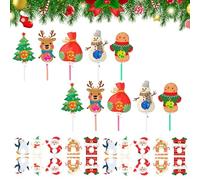 Christmas Candy Holders,Christmas Snowman Lollipop Candy Holder | Cute Party Supplies for Sugar-Loaf Dessert Chocolate Event Buffet Table Office Home Wedding Family