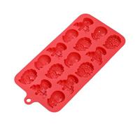 Christmas Candy Molds | Non-Stick 15-Cavity Baking Tray - Dishwasher-Safe Christmas Fondant Molds - for Cake Ice, Jelly, Fondant, Soap, Candle, Wax, Dessert