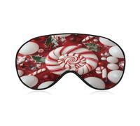 Christmas Candy Sleep Mask Soft Eye Mask Eye Cover Eyeshade Blindfold with Adjustable Strap
