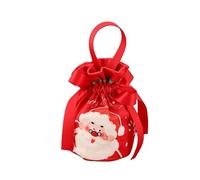 Christmas Canvas Gift Bag, Christmas Eve Fruit Candy Handbag, Hand-carrying Packaging Bag