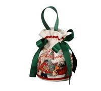 Christmas Canvas Gift Bag, Christmas Eve Fruit Candy Handbag, Hand-carrying Packaging Bag