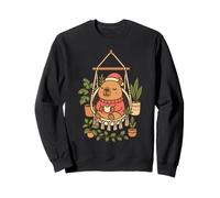 Christmas Capybara in Hammock Chair with Mug Sweatshirt