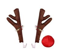 Christmas Car Antlers - Reindeer Antlers, Roof Decoration Deer Antlers, Decorative Plush Car Antlers for Golf Course Parades Seasonal Festivals
