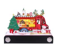 Christmas Car Desk Calendar With LED Light, Paper Carving Art Memo Pad Calendar, Christmas Decor