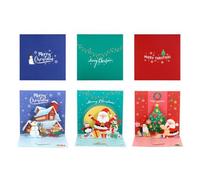 Christmas Card 3-Piece Set, 3D Pop-Up Card, Luxury Christmas Card with Envelopes, Various Christmas Elements and Creative Gift Greeting Cards, Suitable for Family and friends