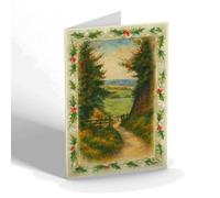 CHRISTMAS CARD - A Glimpse of the Gog, Petworth - Vintage Art Style