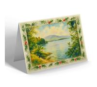 CHRISTMAS CARD - A Glimpse Up Loch Lomond - Vintage Art Style