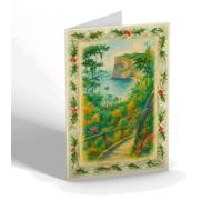 CHRISTMAS CARD - A View from the Zig Zag, St Margaret's Bay - Vintage Art Style