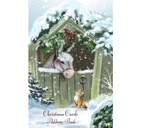 Christmas Card Address Book for Cat Lovers: Keep Track of Sending and Receiving Your Christmas Cards for Up To 12 Years - Christmas Kitten and Donkey Edition