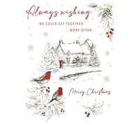 Christmas Card, Always Wishing for Togetherness - 8 x 6 inches - Piccadilly Greetings