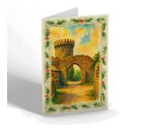 CHRISTMAS CARD - Archway & Tower, Edge Hill - Vintage Art Style
