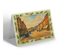 CHRISTMAS CARD - Ashby-de-la-Zouch (b) - Vintage Art Style