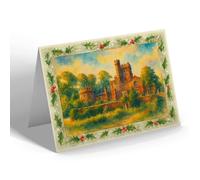 CHRISTMAS CARD - At Warner's Chalet, St Clare, Ryde - Vintage Art Style