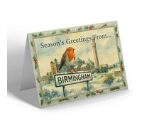 CHRISTMAS CARD - Birmingham - University of Birmingham - Vintage Design