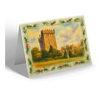 CHRISTMAS CARD - Blarney Castle - Vintage Art Style