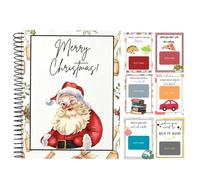 Christmas Card Book - 21x14cm, Funny Tree Spiral Bound Holiday Booklet Use