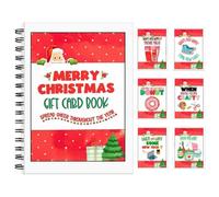 Christmas Card Book - 21x14cm, Funny Tree Spiral Bound Holiday Booklet Use