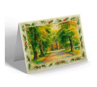 CHRISTMAS CARD - Broad Walk, Kings Lynn - Vintage Art Style