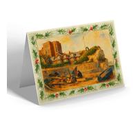 CHRISTMAS CARD - Broadstairs Cosy Nook & Bleak House - Vintage Art Style