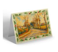 CHRISTMAS CARD - Broughton Road, Biggar - Vintage Art Style