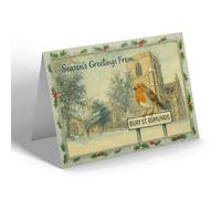 CHRISTMAS CARD - Bury St. Edmunds - St. Mary's Church - Vintage Design b