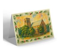 CHRISTMAS CARD - Cleethorpes. St Peters Church (a) - Vintage Art Style