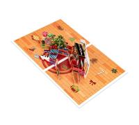 Christmas Card Collection Unique Christmas Houses Popup Greeting Paper Card With Envelope And Blanks Note Gift Cards