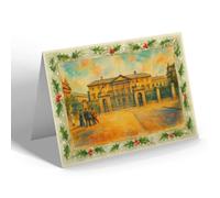 CHRISTMAS CARD - Dublin. The Museum - Vintage Art Style