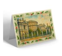 CHRISTMAS CARD - Dublin. The National Museum - Vintage Art Style