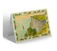 CHRISTMAS CARD - Eastbourne. Beachy Head (c) - Vintage Art Style