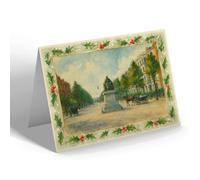 CHRISTMAS CARD - Eastbourne - Devonshire Place - Vintage Art Style