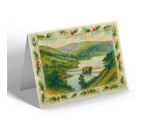 CHRISTMAS CARD - Elan Valley (b) - Vintage Art Style