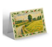 CHRISTMAS CARD - Exeter Road, Clyst St Mary - Vintage Art Style