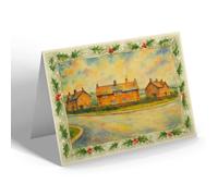 CHRISTMAS CARD - Flodden Cresent, Branxton - Vintage Art Style
