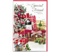 Christmas Card For A Friend 23 x 15 Cm (9 x 6 inches) For A Special Friend A Christmas Message