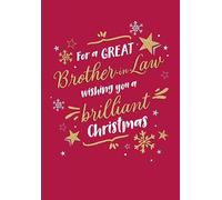Christmas Card, For a Great Brother In Law - 9 x 6 inches - Piccadilly Greetings