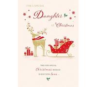 Christmas Card, For a Special Daughter - 9 x 6 inches - Piccadilly Greetings
