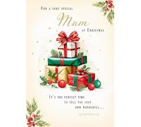 Christmas Card, For a Special Mum - 9 x 6 inches - Piccadilly Greetings