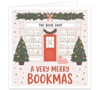 Christmas Card for Book Lover, Bookworm, Reader, Friend or Librarian