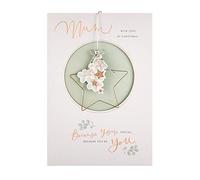 Christmas Card for Mum from Hallmark - Contemporary Die-Cut Design