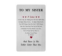 Christmas Card for Sister - to My Sister Birthday Valentines Wedding Day Easter Graduation Gift from Brother