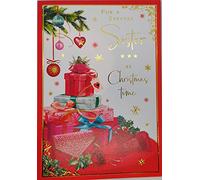 Christmas Card for Sister with presents
