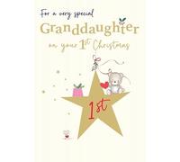 Christmas Card, For Special Granddaughter's 1st Christmas - 9 x 6 inches - Piccadilly Greetings
