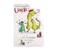 Christmas Card for Uncle from Hallmark - Cute Dinosaur Design
