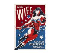 Christmas Card for Wife from Hallmark - DC Comics Wonder Woman Design