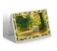CHRISTMAS CARD - Forest Road, East Horsley (b) - Vintage Art Style