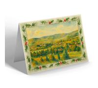 CHRISTMAS CARD - Fort Augustus from South - Vintage Art Style