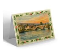 CHRISTMAS CARD - Fort Augustus. Oich Bridge - Vintage Art Style