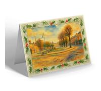 CHRISTMAS CARD - Frogmore Square, High Wycombe - Vintage Art Style